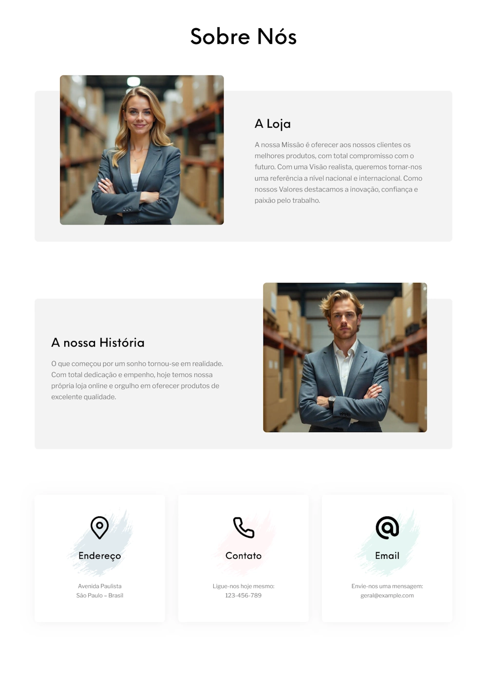 designs para as paginas