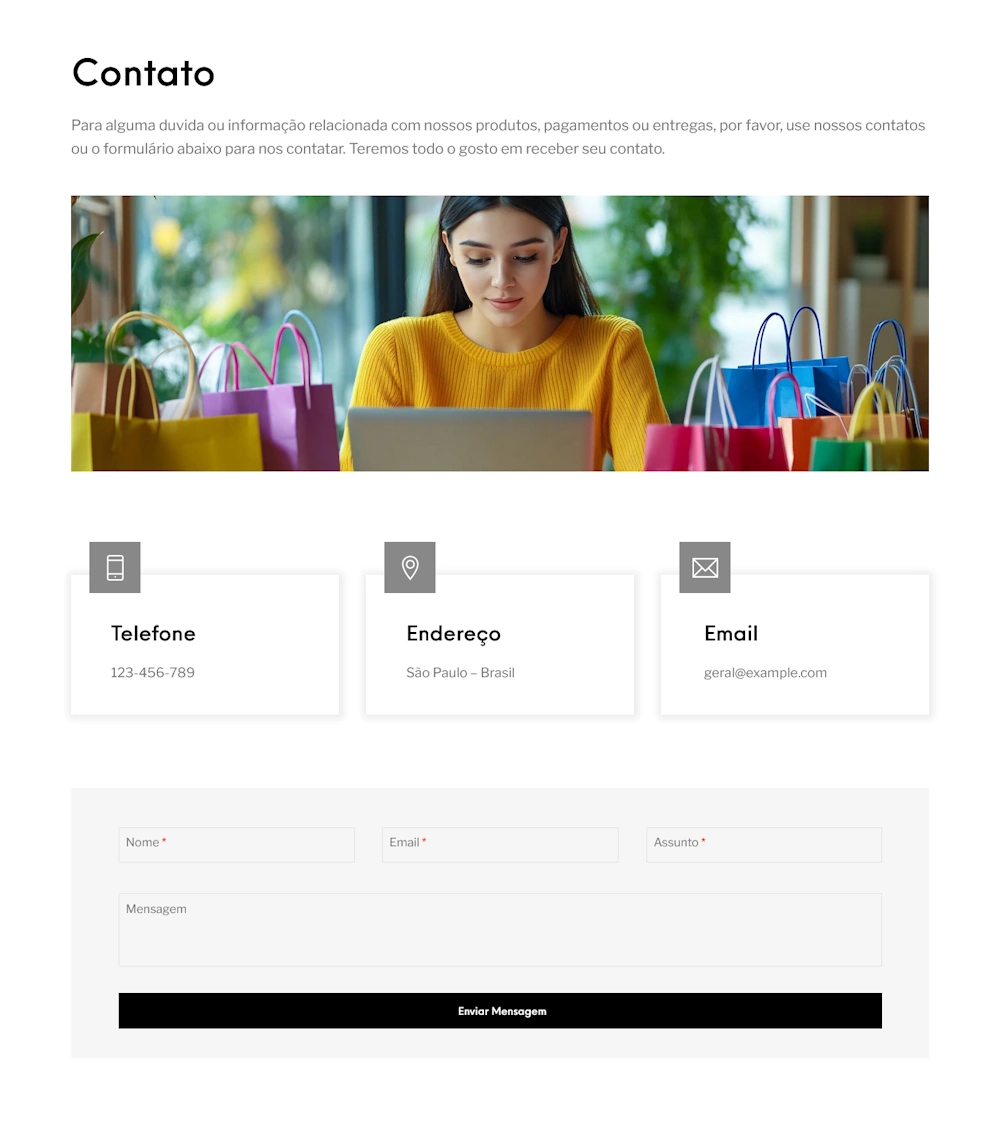 designs para as paginas