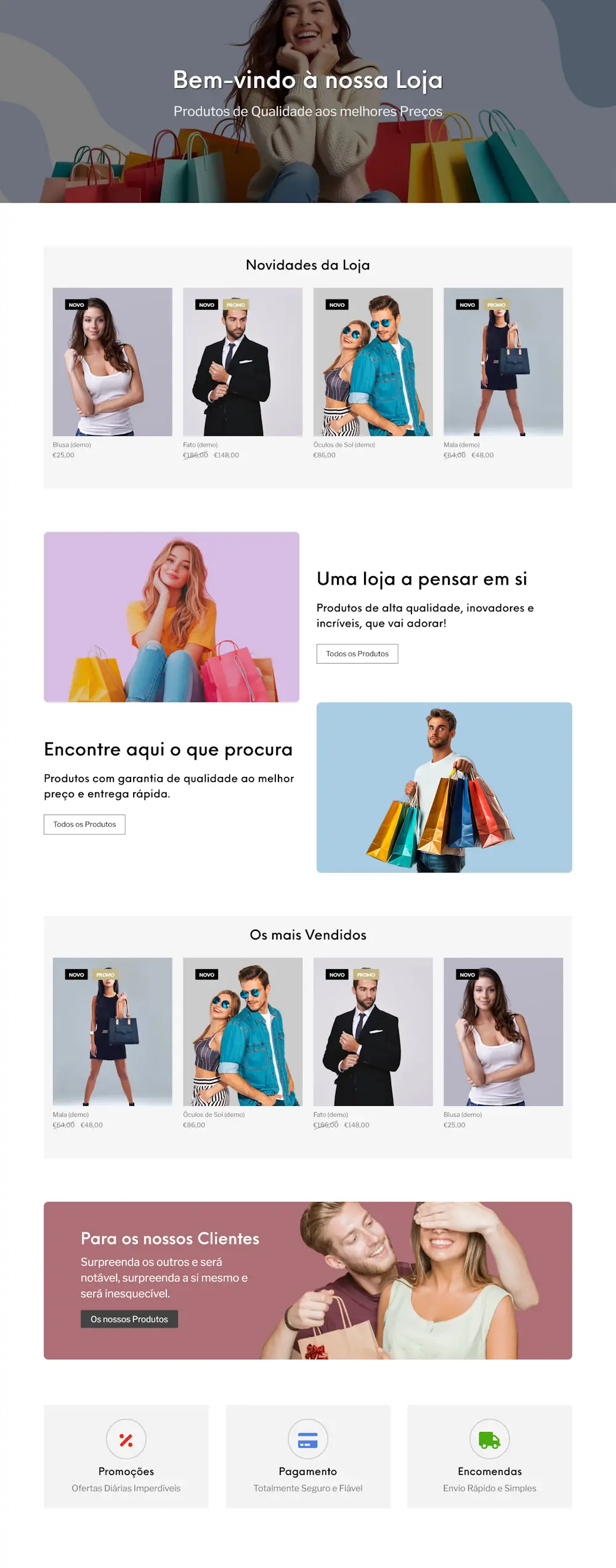 designs para as paginas