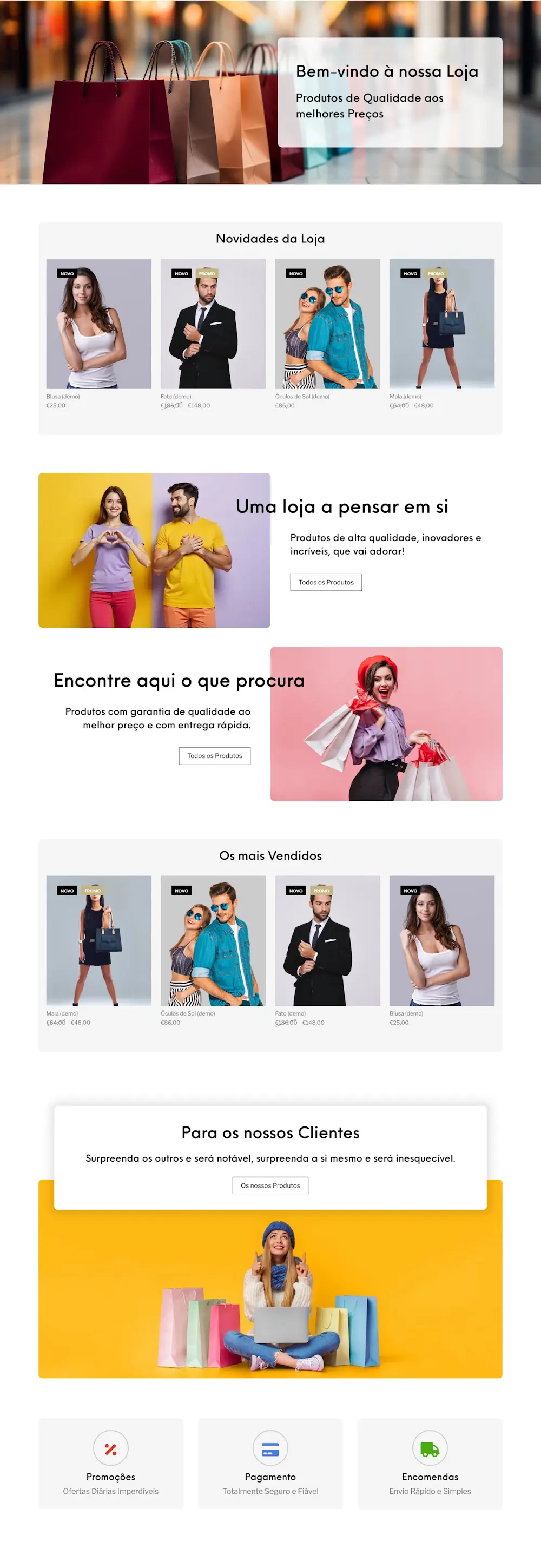 designs para as paginas