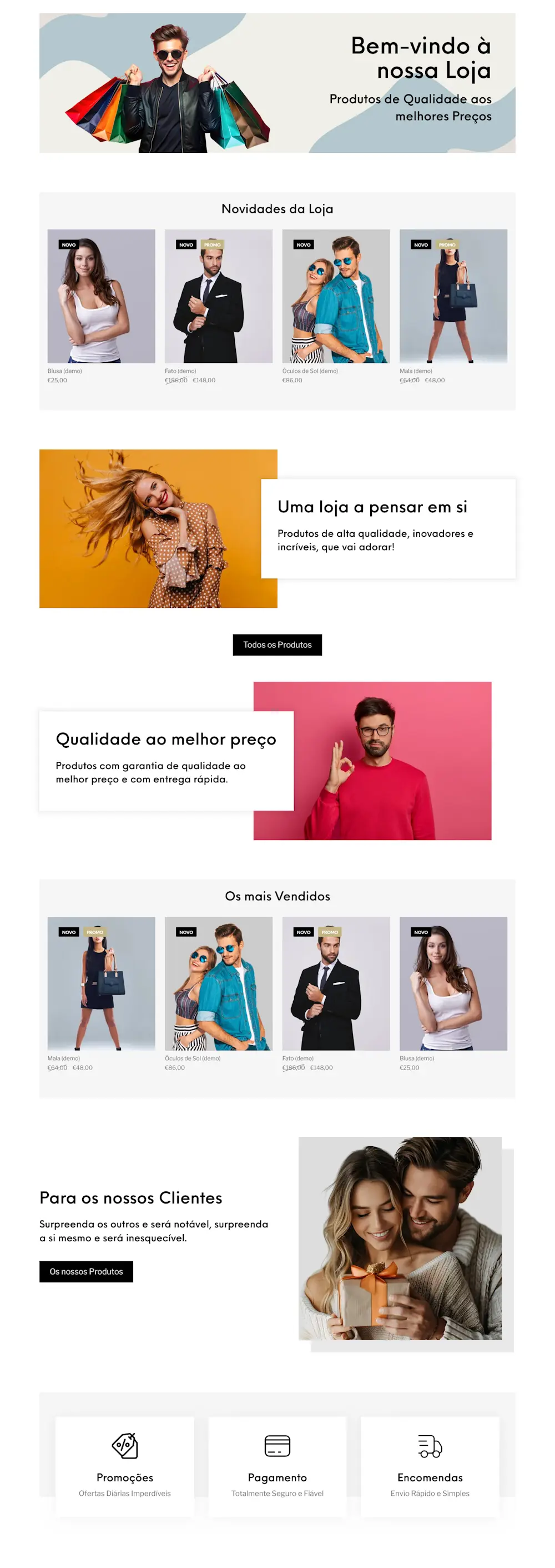 designs para as paginas