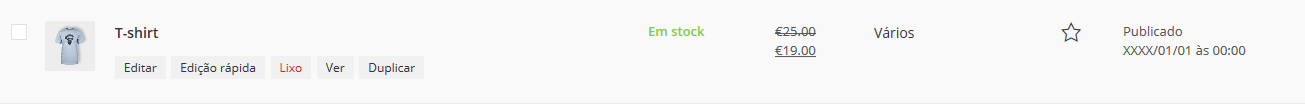 inserir produto variavel