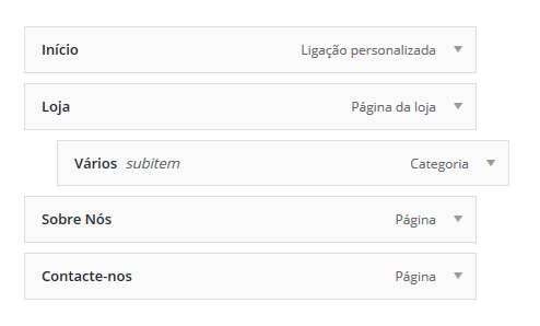 editar menus