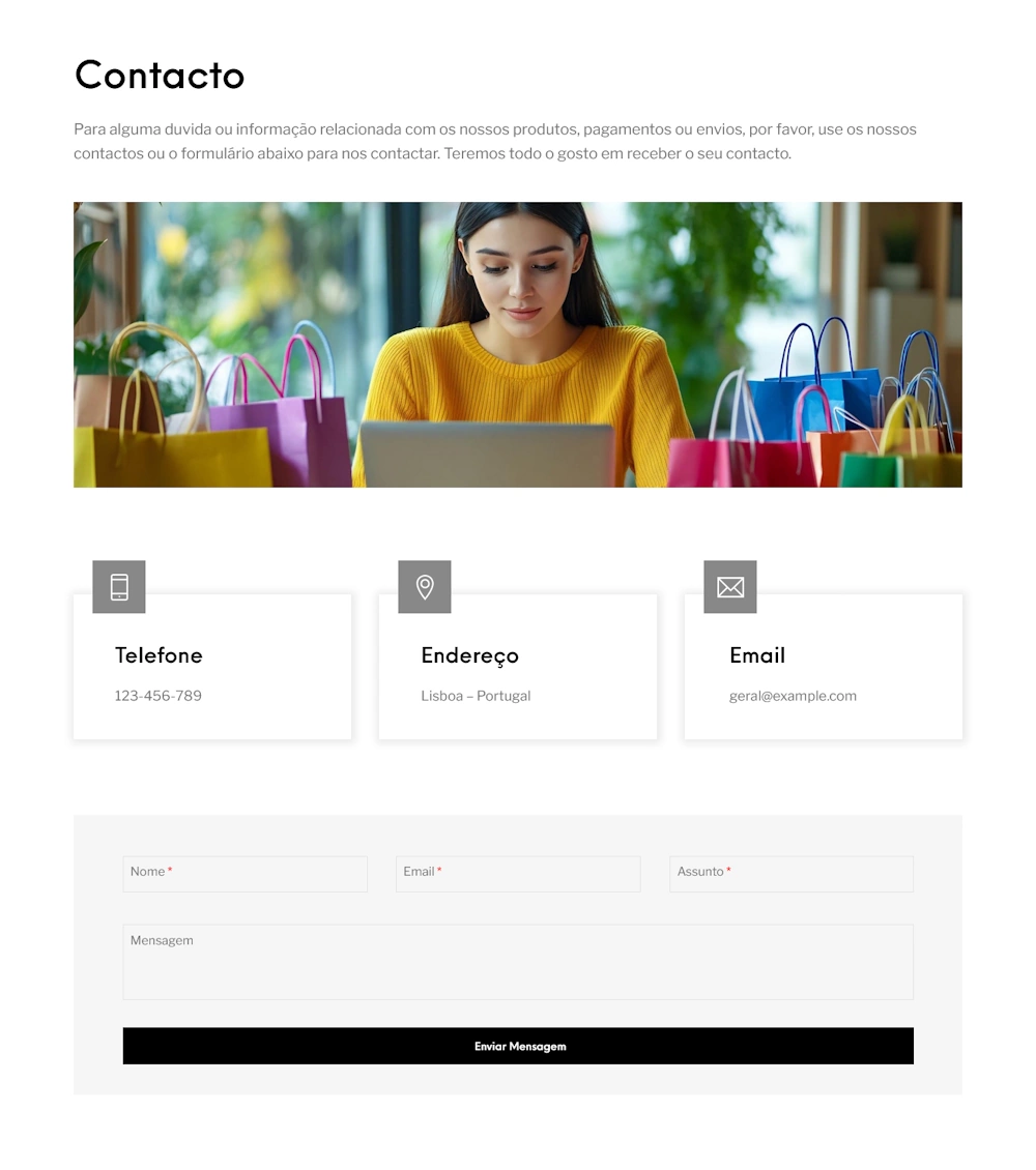 designs para as paginas