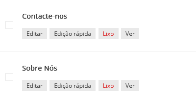 editar contacte-nos e sobre nos