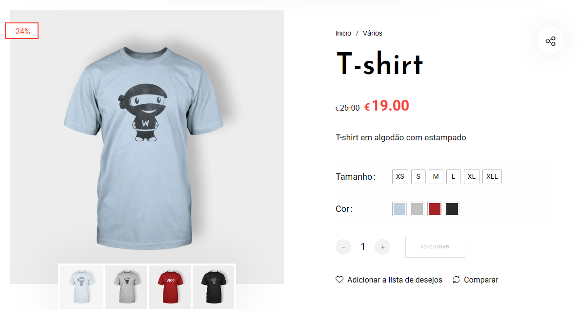 inserir produto variavel