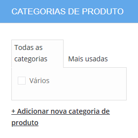 categorias de produtos