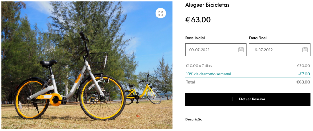 reservas e agendamentos