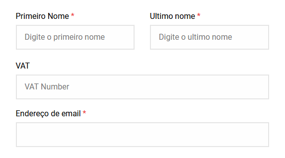 registo de utilizadores