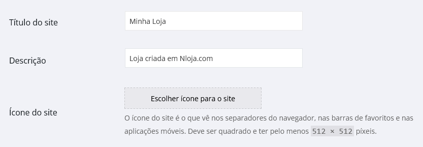 configuracoes gerais